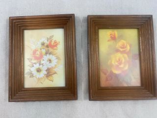 Vintage - Marjorie Sharpe - Flower Prints - Wood Frame - 1790’s