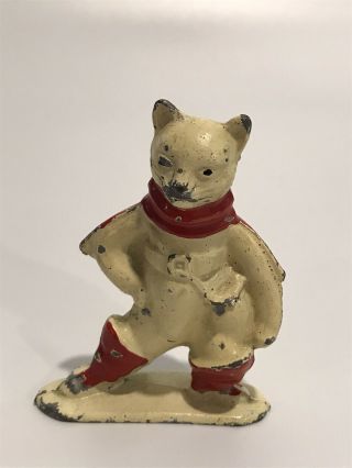 1930’s Vintage Tommy Toy Hollow Cast Metal Puss N Boots Nursery Rhyme Figure