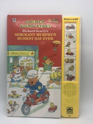 Vintage Golden Sound Story Book Sergeant Murphy’s Busiest Day Ever 1992