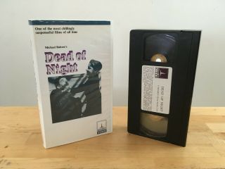 Dead Of Night [vhs] Video Michael Redgrave White Clamshell Vintage Rare :)