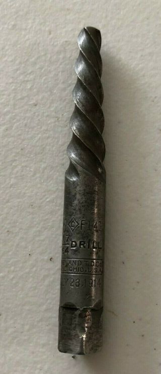 Ez Out Cleveland Ohio Vintage Screw Extractor Bit Tool Easy Back Out Broken Bolt
