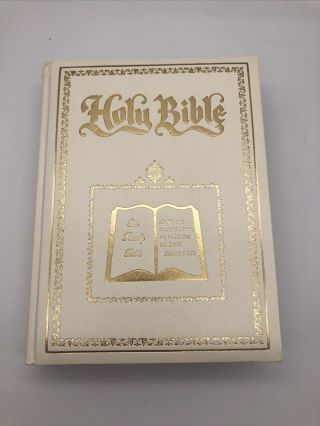 Holy Bible Our Family Bible Kjv Red Letter And Study Help Vintage Heirloom Large