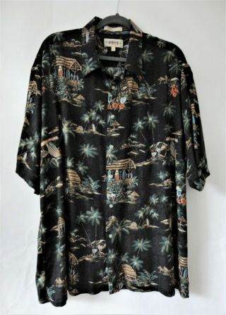 Campia Moda Men Hawaiian Vintage Shirt 100 Rayon Size Xxl Eu 68 - 72 Tall Big