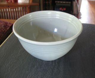 Vintage Bauer Los Angeles Pottery Ringware Green Mixing Bowl 18 Moss Grey 8.  5 "