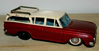 Vintage Bandai Tin Friction Toy Car Rambler Station Wagon