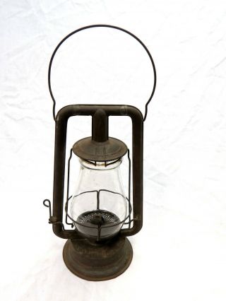 Vintage C.  T.  Ham No.  0 Clipper Lantern With Dietz Cv11 No.  0 Tubular Glass