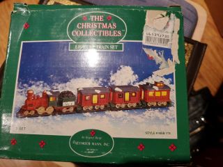 Seymour Mann Christmas Collectibles Ceramic Light Up Train Set - Vintage - P - O