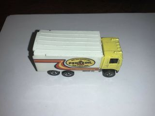 Vintage Hot Wheels 1981 Rapid Delivery Truck Pennzoil/hk Coo