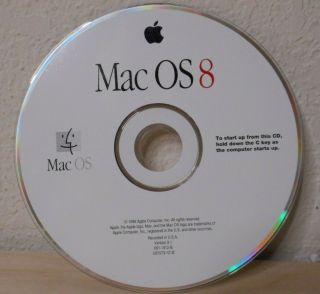 Apple Mac Os 8.  1 Install Cd Disc Vintage 1998 Great Shape Macos8 Macos8.  1