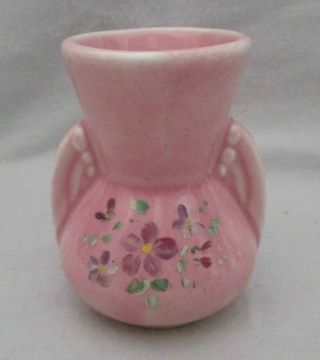 Vintage Shawnee Pottery,  Usa,  Miniature Pink Vase