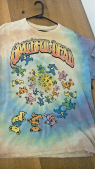Vtg Grateful Dead Xl Tie Dye Spiral Bears
