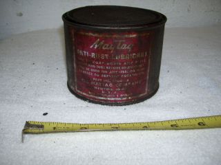 Vintage Early Maytag Wringer Washer Grease Tin 1 Lb