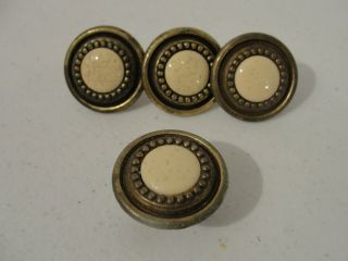 Vintage Brass Reclaimed Drawer Cabinet Knobs Pull Handle 1&1/4 " Diam.