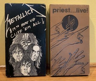 Heavy Metal Concert Vhs Tapes Iron Maiden / Judas Priest Vintage Rock