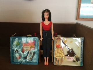 Vintage Peggy Ann Doll - A Barbie Clone,  W/clothes,  Peggy Ann Packaged Accessories