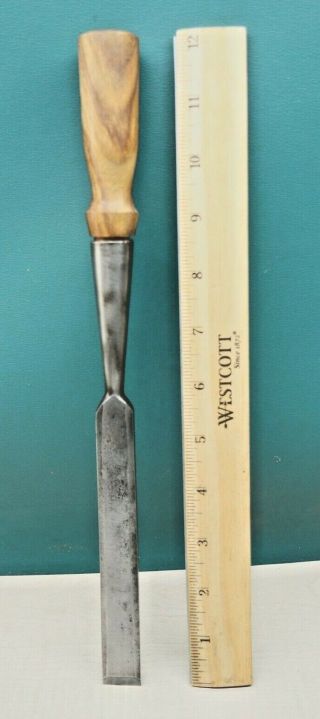 Old Wood Tools Vintage 3/4 " Ps&w Bevel Edge Socket Chisel