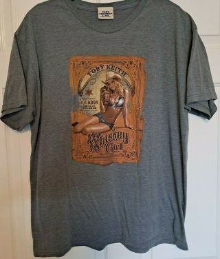 Vintage Toby Keith Whiskey Girl - I Love This Bar & Grill T - Shirt Xl