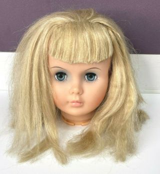 35 " Vintage Playpal Companion Nasco Doll Head Light Blonde Hair