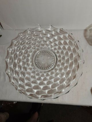 Vintage American Fostoria Punch Bowl Underplate Tray Or Platter