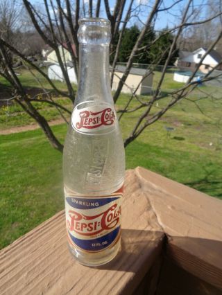 Vintage Soda Bottle “acl” “pepsi Cola” Double Dot Charlotte 2