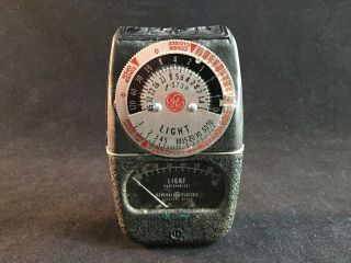 Vintage General Electric Light Exposure Meter Type Dw - 68
