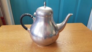 Vintage Kurz Tiel Pewter Tea Pot Made In Holland