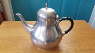 Vintage Kurz Tiel Pewter Tea Pot Made in Holland 3