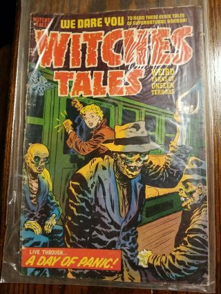 Witches Tales Comic Dec 1953 Vol 1,  22 Live Through A Day Of Panic Vintage