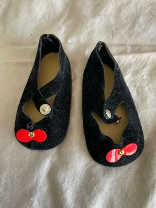 Chatty Cathy Vintage Black Snap Shoes