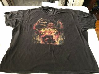 Vintage Fea Freddy Krueger A Nightmare On Elm Street Black T Shirt Xxl