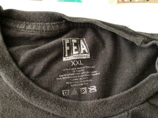 Vintage FEA Freddy Krueger A Nightmare On Elm Street Black T Shirt XXL 2