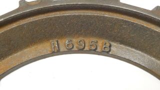 2 Vintage Cast Iron John Deere Planter Plates H695B 16 Cell Corn Medium 3