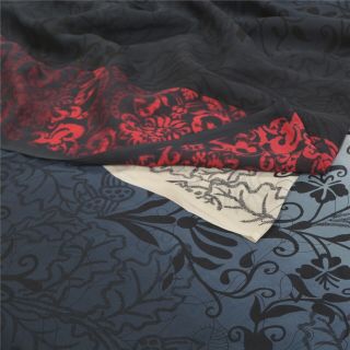 Sanskriti Vintage Sarees 100 Pure Georgette Silk Printed Sari 5yd Craft Fabric