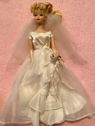 Vintage Mattel Barbie Brides Dream Wedding Gown W Vail 947
