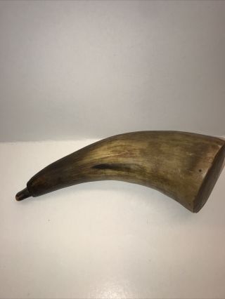 Vintage 1890’s Powder Horn With Stopper