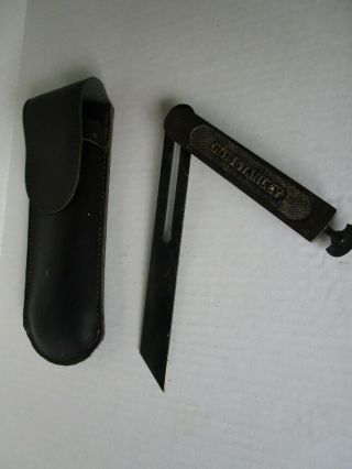 Vintage Stanley No.  18 Sliding Bevel Square 8 " Blade Made In Usa