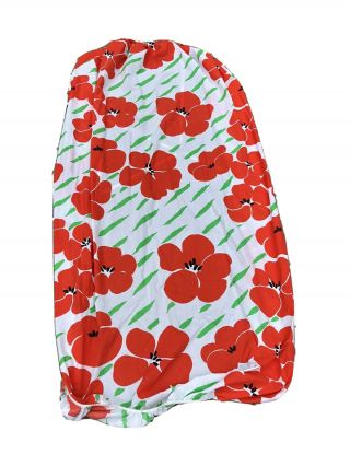 Vintage Burlington Red Poppy Twin Fitted Sheet