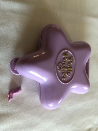 Vintage Polly Pocket 1992 Bluebird Fairy Fantasy Purple Star Compact w/ Splash 2