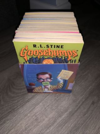Vintage 1990s Rl Stine Goosebumps Haunted School Boxed Set 13 Books Scholastic