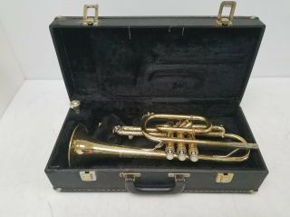 Vintage Selmer Bundy Trumpet By Vincent Bach W/ Blessing 7c Mouthpiece & Case