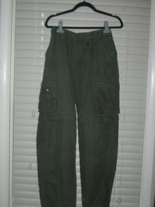 Boy Scouts Of America Vintage Convertible Cargo Pants,  Green,  Youth 16,  Nwot