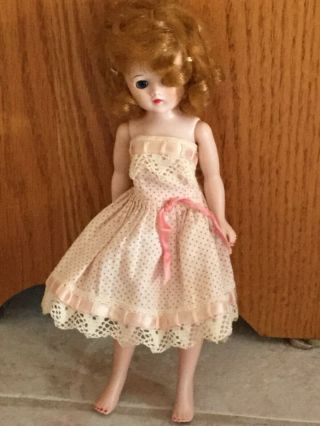 Vintage 50’s Vogue Jill Doll With Golden Red Blond Hair And Blue Eyed Walker 12