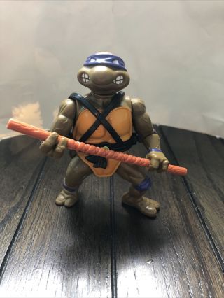 Vintage Tmnt Donatello Figure 1988 Playmates Hard Head Mutant Ninja Turtles