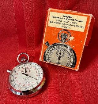 Vintage Compass 1/10 7 Jewel Stop Watch