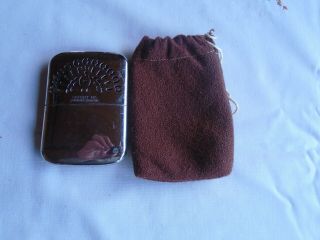 Vintage Metal Hand Warmer With Lighter Fluid Wick Comes With Cloth Cover