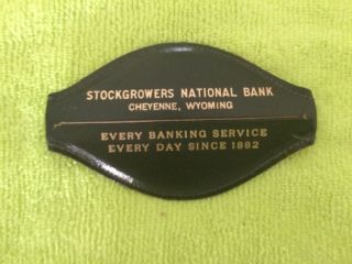 Cheyenne Wyoming Vintage Stockgrowers National Bank Coin Purse.