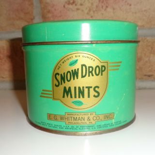 Vintage Snow Drop Mints Tin