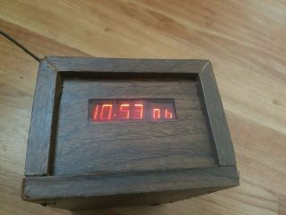 Vintage Oddball Homebrew Dixie Panaplex Module Clock