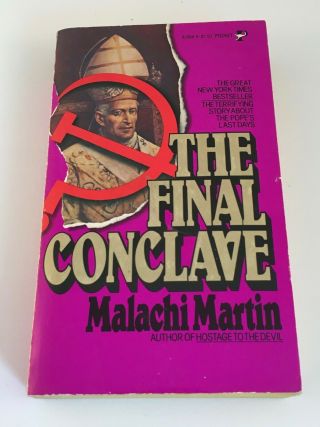The Final Conclave By Malachi Martin 1978 Vintage Paperback Pope Catholic Church
