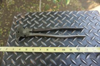 Vintage Dunlap Fence & Utility Tool Pliers Cutters 10 1/2  Long